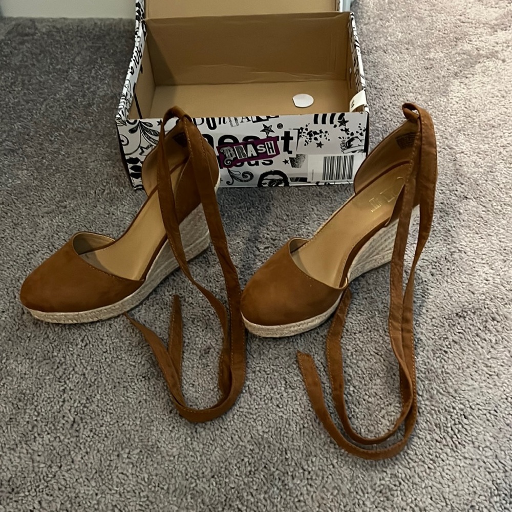 New! Brash Brown Wedges 6.5 or make an offer